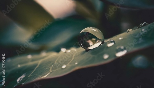 Mirrored World: The Reflective Journey of a Raindrop