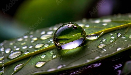 Echoes of Nature: A Raindrop's Reflection on Life