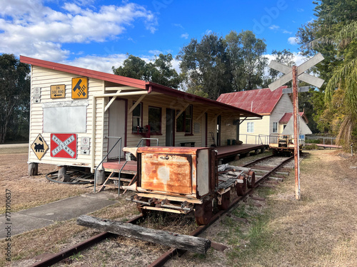 An old train station in Biloela in Queensland Australia