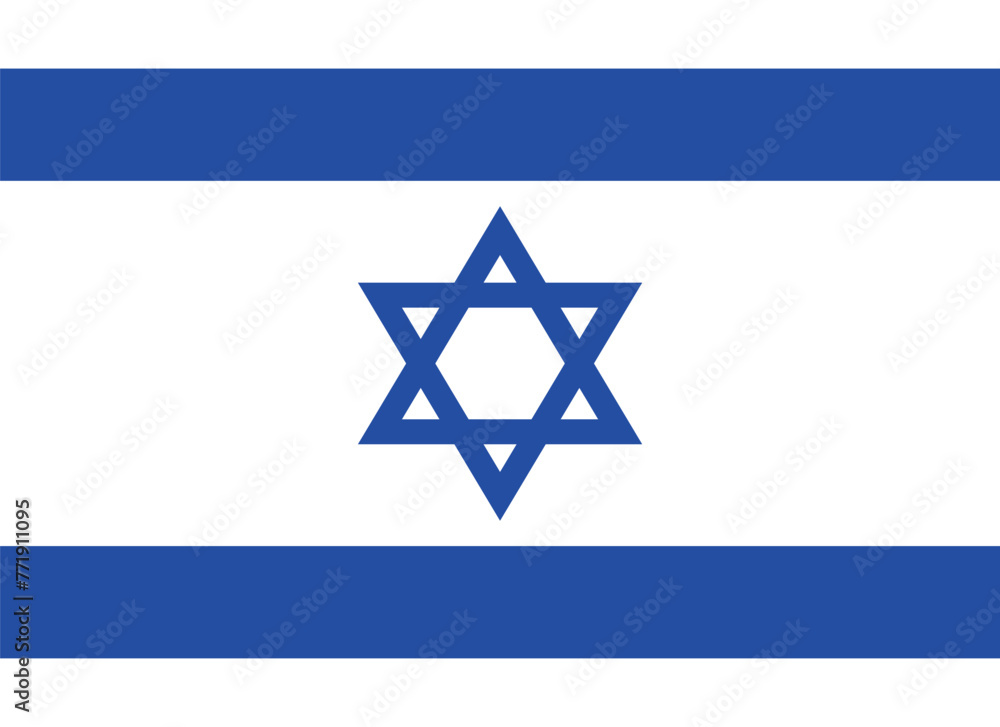 Flag of Israel vector graphic Flag of Israel vector graphic