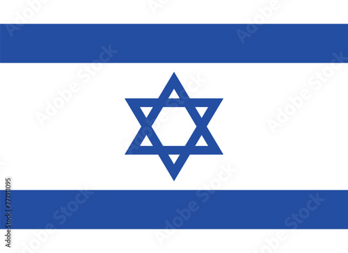 Flag of Israel vector graphic