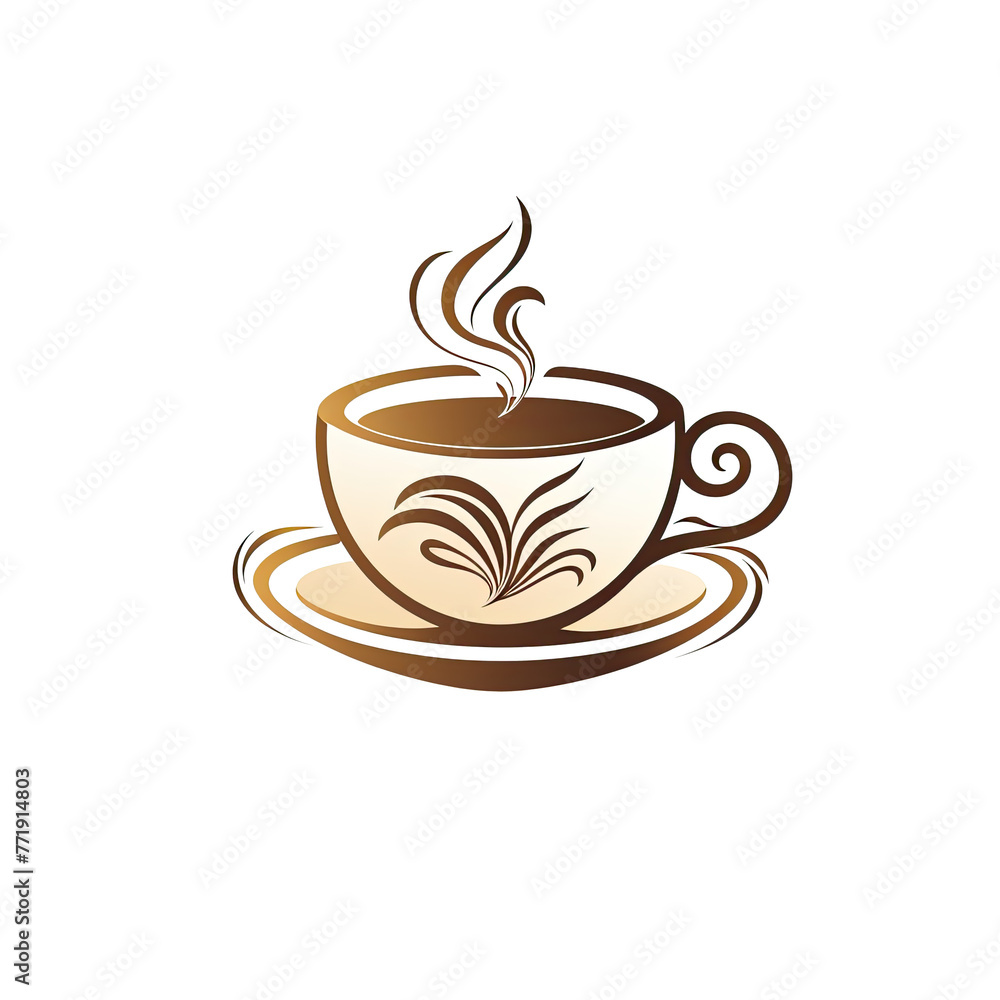 Fototapeta premium A logo of a white cup