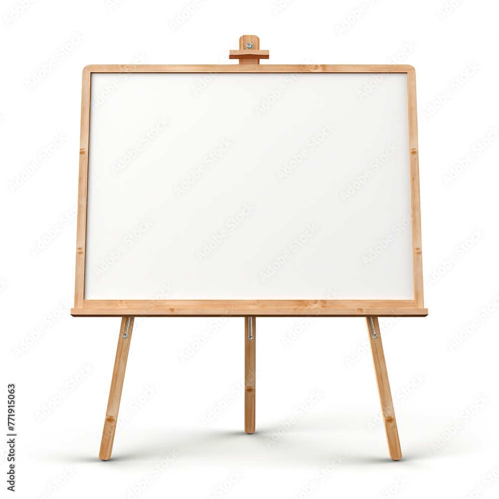 easel isolated on white easel isolated on white