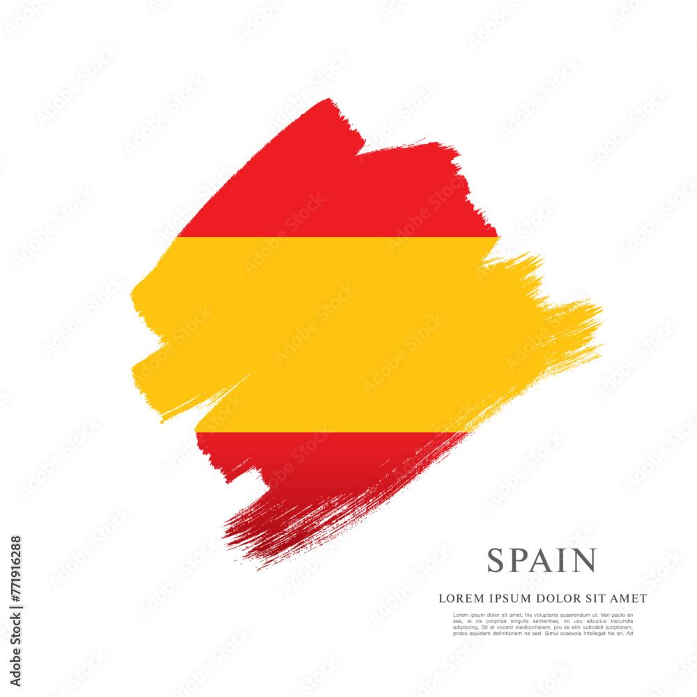Obraz premium Flag of Spain vector graphic