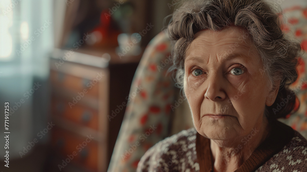 A depressed, confused elderly woman with memory problems looking & thinking in a sad mood and lonely. Cognitive Impairment, Delirium mental confusion. Concepts of Alzheimer's, amnesia or dementia. A depressed, confused elderly woman with memory problems looking & thinking in a sad mood and lonely. Cognitive Impairment, Delirium mental confusion. Concepts of Alzheimer's, amnesia or dementia.
