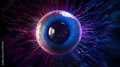 Abstract digital eye background