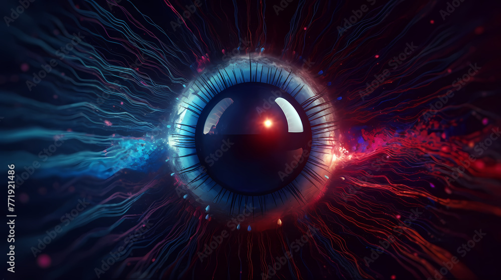 Abstract digital eye background Abstract digital eye background