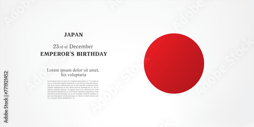 Japan. Emperor's Birthday. 23rd of December photo