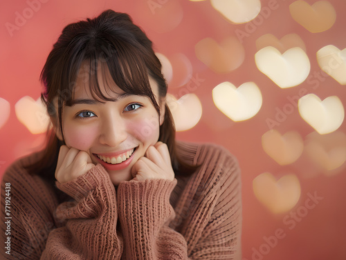 恋の予感のアジア人女性 photo