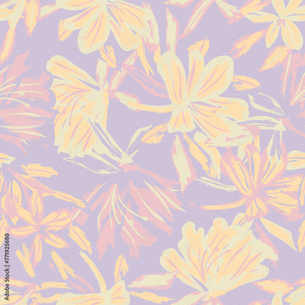 Pastel Abstract Floral Seamless Pattern Design Pastel Abstract Floral Seamless Pattern Design
