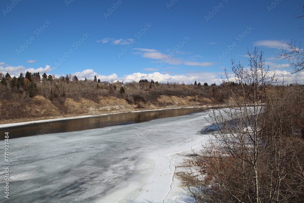 Early Spring On The River, Gold Bar Park, Edmonton, Alberta Early Spring On The River, Gold Bar Park, Edmonton, Alberta