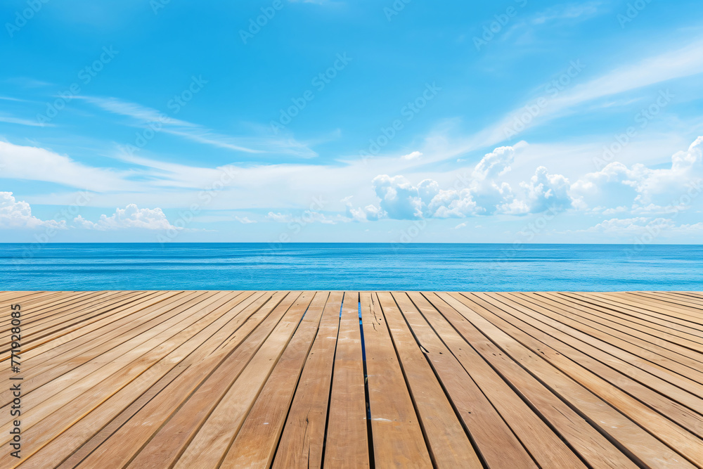 Fototapeta premium photo wooden board empty table