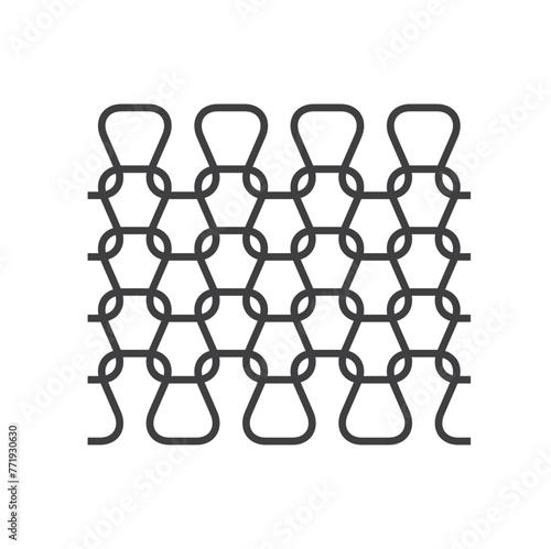 illustration of nylon yarn, nylon icon, vector art.
