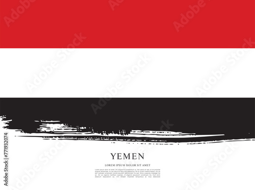 Flag of Yemen vector graphic