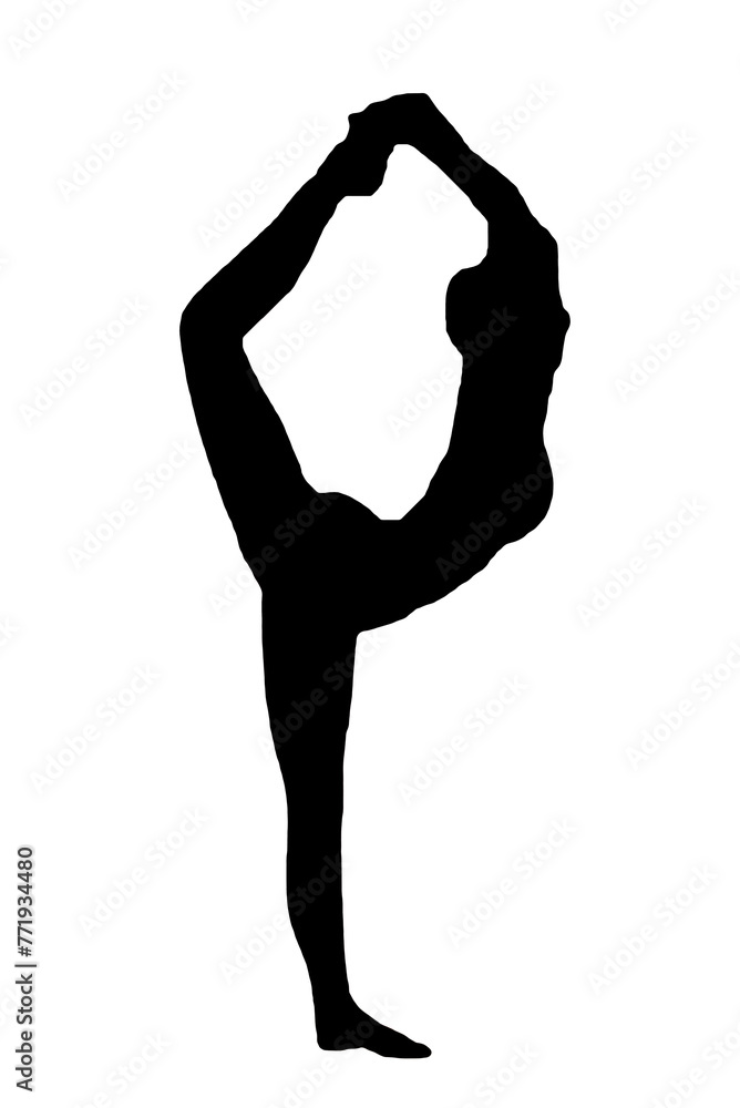 silhouette woman in yoga movements pilates body exercise vector image isolated on white transparent background silhouette woman in yoga movements pilates body exercise vector image isolated on white transparent background