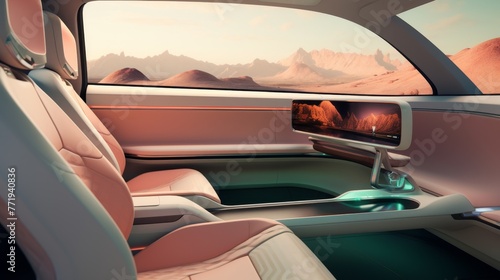 Modern Luxury Mobility Sublime Color Palette in Car Cabin