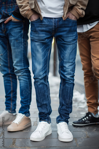 Various stylish jeans