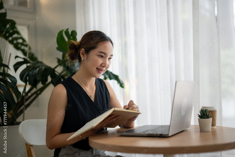Professional Woman Working from Home Office Professional Woman Working from Home Office