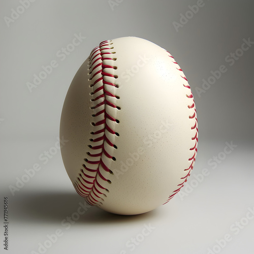 an easter egg designed like a baseball Ai generative 
