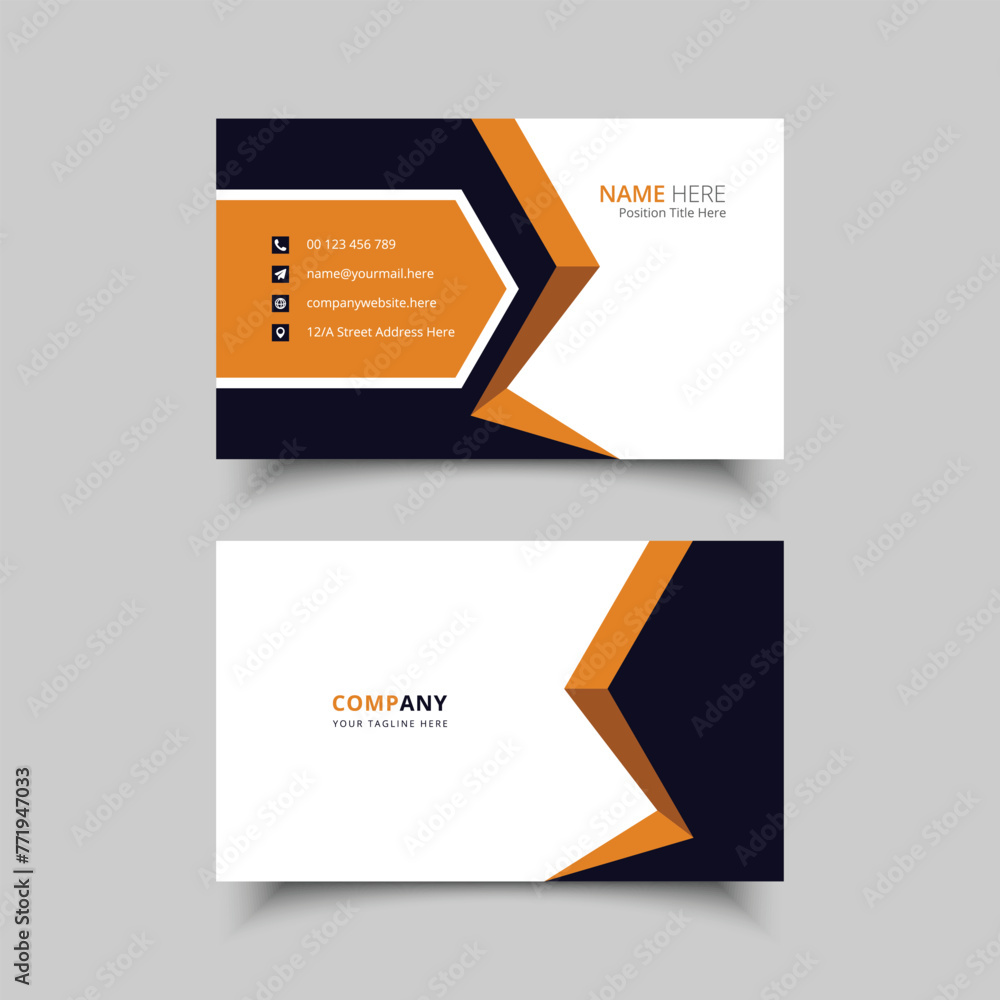 clean business card template clean business card template