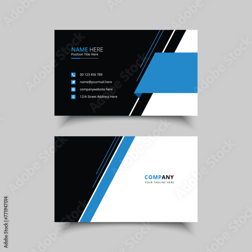 clean business card template