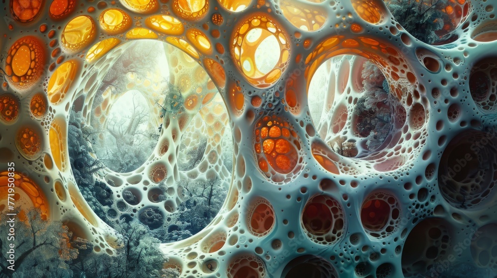 Dreamlike abstraction delving into the mysterious phenomenon of(04)
