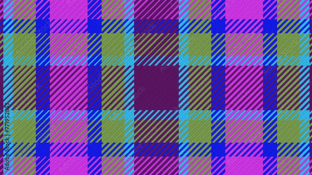 Plaid Animated Trippy Tartan Groovy Fun Colorful Shifting Fabric Texture Textile Fashion Patterns Background Motion Backdrop 1950s 1960s 1970s Plaid Animated Trippy Tartan Groovy Fun Colorful Shifting Fabric Texture Textile Fashion Patterns Background Motion Backdrop 1950s 1960s 1970s