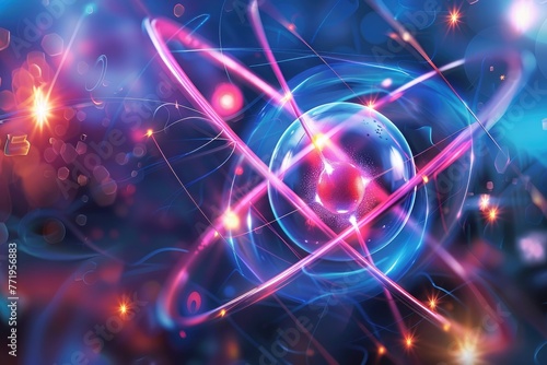 The helium atom's code is revealed by an electron's orbit. Generative Ai