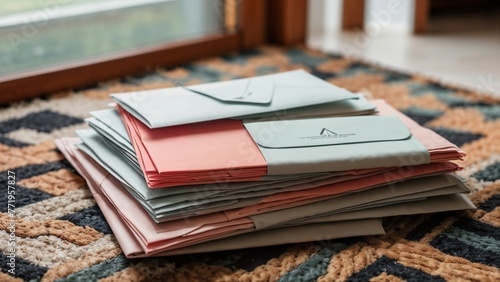 Envelope Stack on Decor