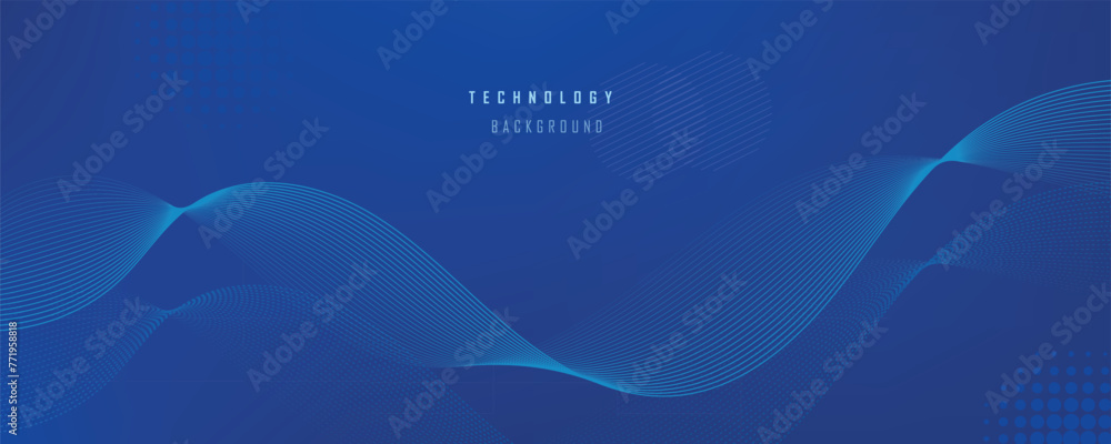 Abstract vector blue technology background. EPS10
