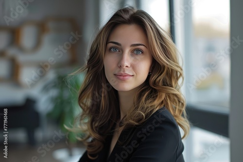 Wallpaper Mural Female designer standing in office Torontodigital.ca