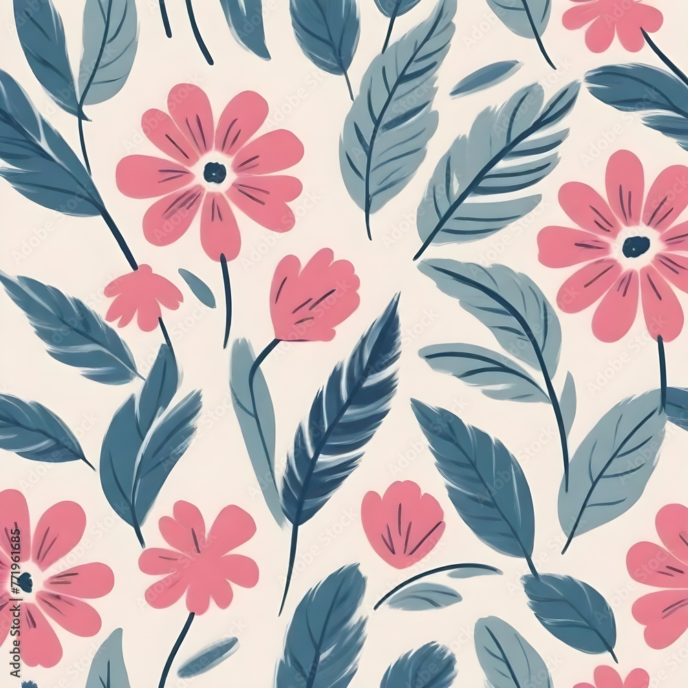 Tropical floral abstract contemporary seamless pattern Tropical floral abstract contemporary seamless pattern