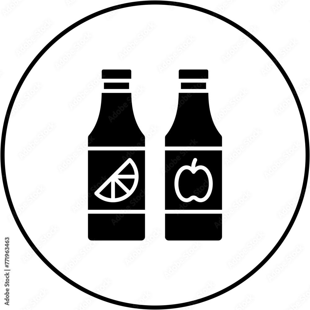 Juice bottles Icon Juice bottles Icon