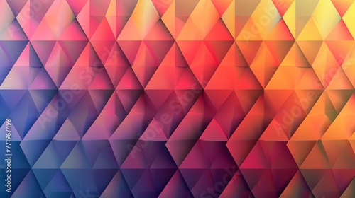 Gradient Triangles Create a featuring gradients of color within each triangle, transitioning smoothly from one hue to another Arrange the triangles in a gradient sequence