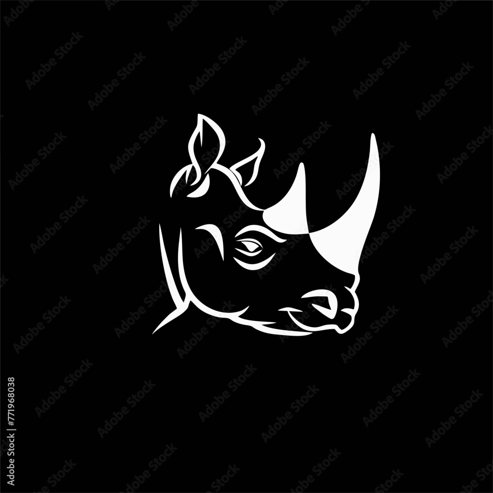 simple flat minimalist rhinos logo simple flat minimalist rhinos logo