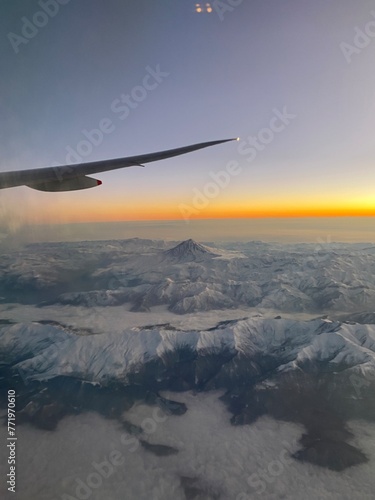 view from plane window