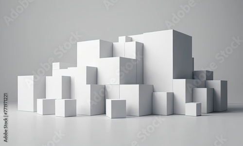 cubes background with corners