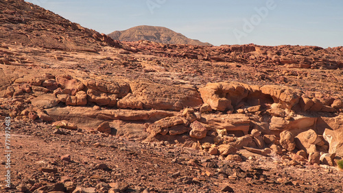 The deserted Sinai Mountains. Sinai Peninsula