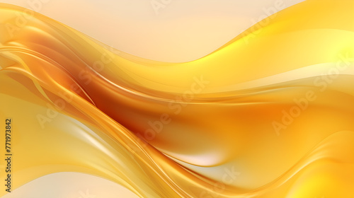 Abstract background, gold transparent smooth wave, curve shiny.