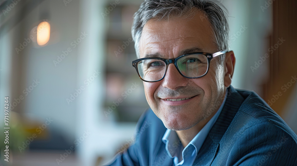 Financial advisor, posing smiling sitting at the office table. Financial advisor, posing smiling sitting at the office table.