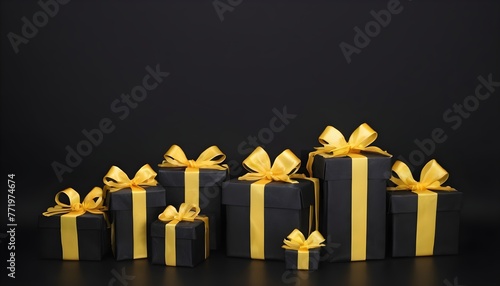 holiday gift boxes designed background © Mitica