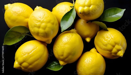 a yellow juicy lemons © Mitica