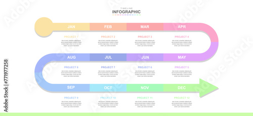 infographic elements template for business.Timeline diagram, report, web design. Creative, vector, illustration, Can be used for process diagram, presentations.	