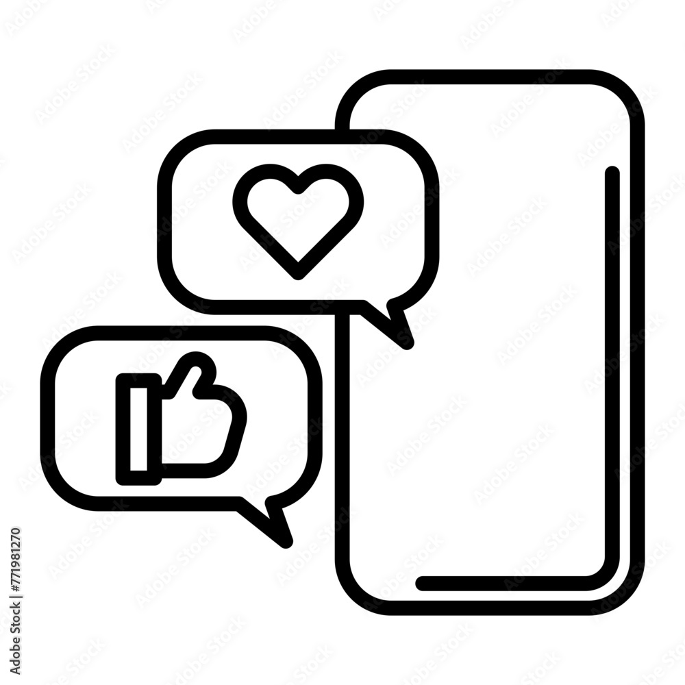 Reviews from social media are displayed on your mobile phone. Reviews from social media are displayed on your mobile phone.