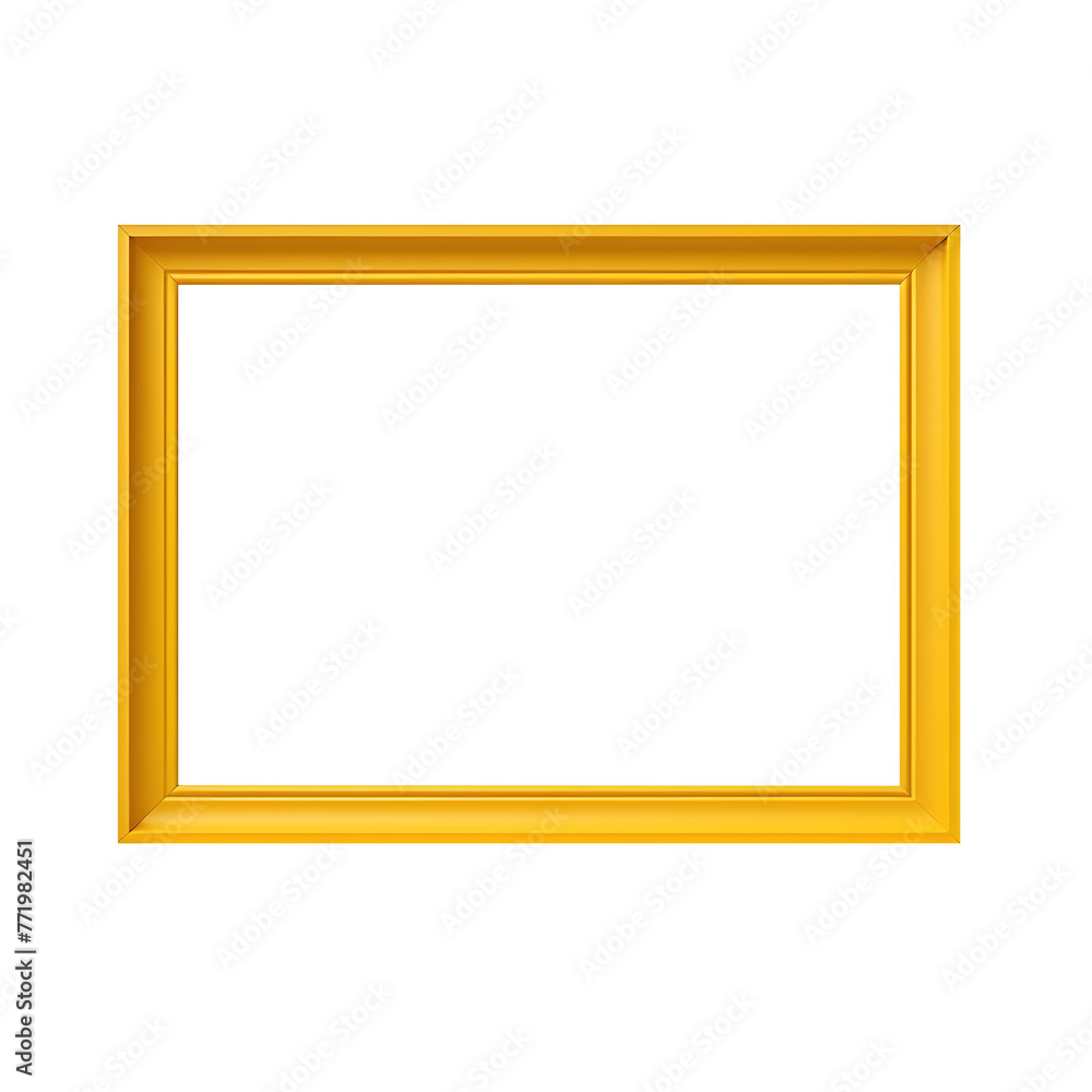 Yellow frame on white and transparent background 3d rendering. Modern picture frame, Empty yellow border frame, Blank picture frame on yellow wall template minimal concept. Yellow frame on white and transparent background 3d rendering. Modern picture frame, Empty yellow border frame, Blank picture frame on yellow wall template minimal concept.