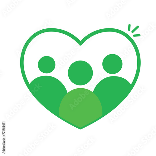 Family Values: Family Owned Business. Flat Vector Icon.