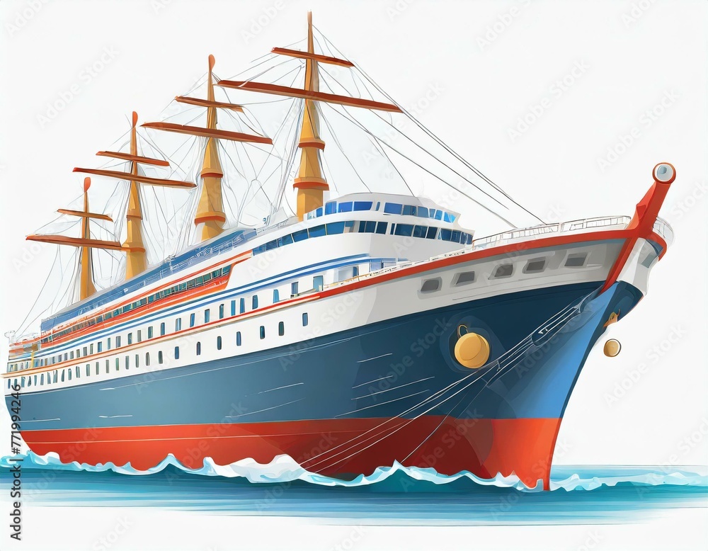 Vector Illustration of a ship Vector Illustration of a ship