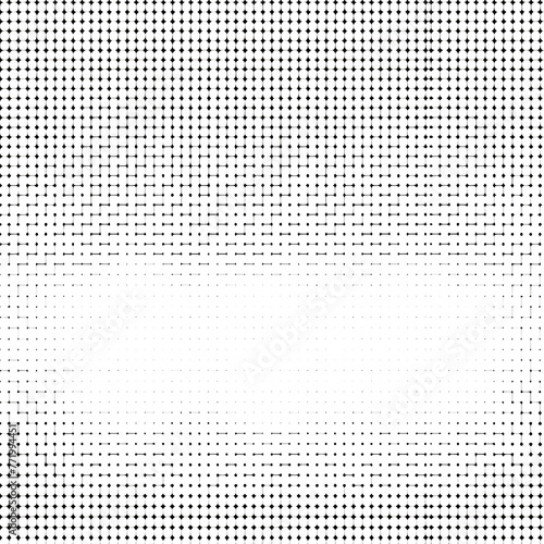 Grunge halftone dots pattern texture on white and transparent background photo
