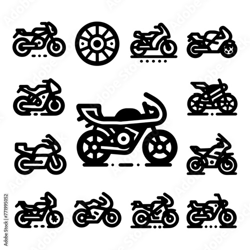 Motorbike Icon Vector