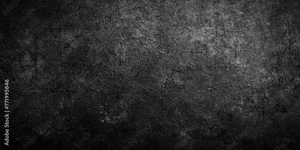 dark Black rough texture background, dark gray slate stone background,. Black granite slabs background, black paper, banner